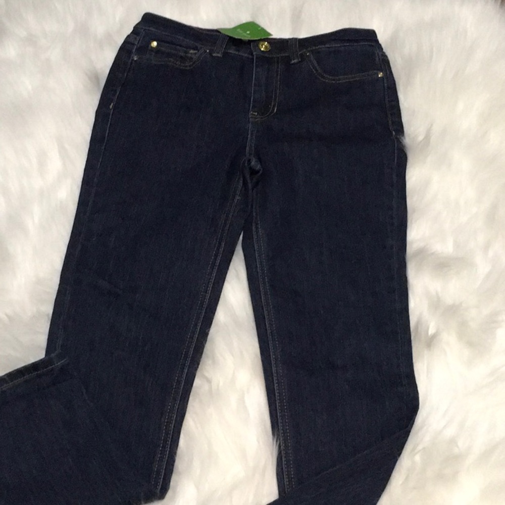 BNWT girls Kate Spade jeans dark wash